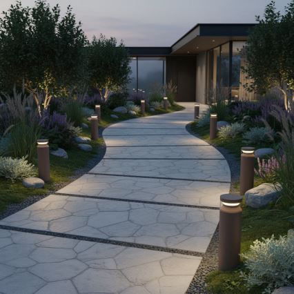 Ideal Lux - Вулична світлодіодна лампа BOEING LED/14W/230V 40 см CRI 90 IP65 коричневий