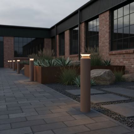 Ideal Lux - Вулична світлодіодна лампа BOEING LED/14W/230V діаметр 70 см CRI 90 IP65 коричневий