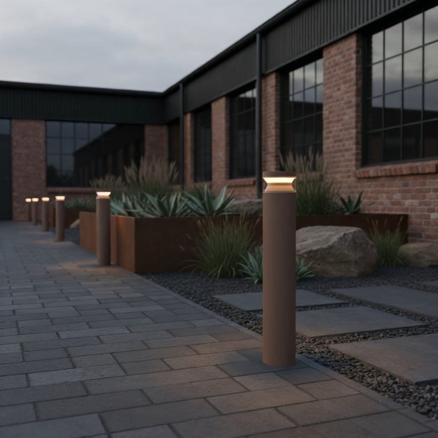 Ideal Lux - Вулична світлодіодна лампа BOEING LED/14W/230V діаметр 70 см CRI 90 IP65 коричневий