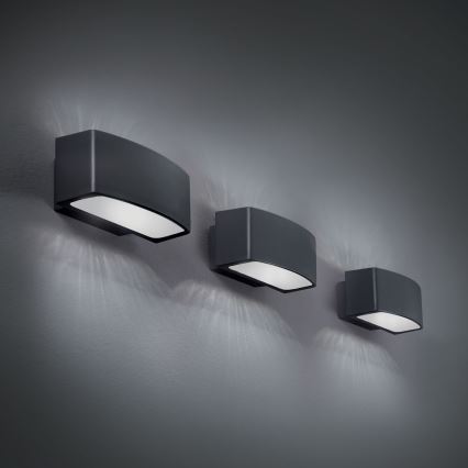Ideal Lux - Вуличний настінний світильник ANDROMEDA 1xE27/60W/230V IP55 антрацит