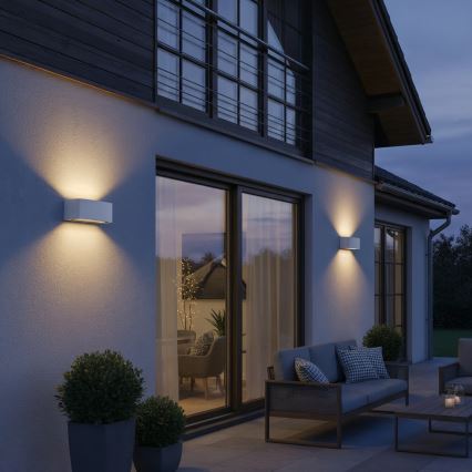 Ideal Lux - Вуличний настінний світильник ANDROMEDA 1xE27/60W/230V IP55 білий