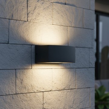 Ideal Lux - Вуличний настінний світильник ANDROMEDA 1xE27/60W/230V IP55 чорний