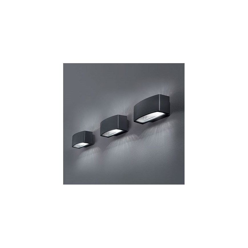 Ideal Lux - Вуличний настінний світильник ANDROMEDA 2xE27/60W/230V IP55 антрацит