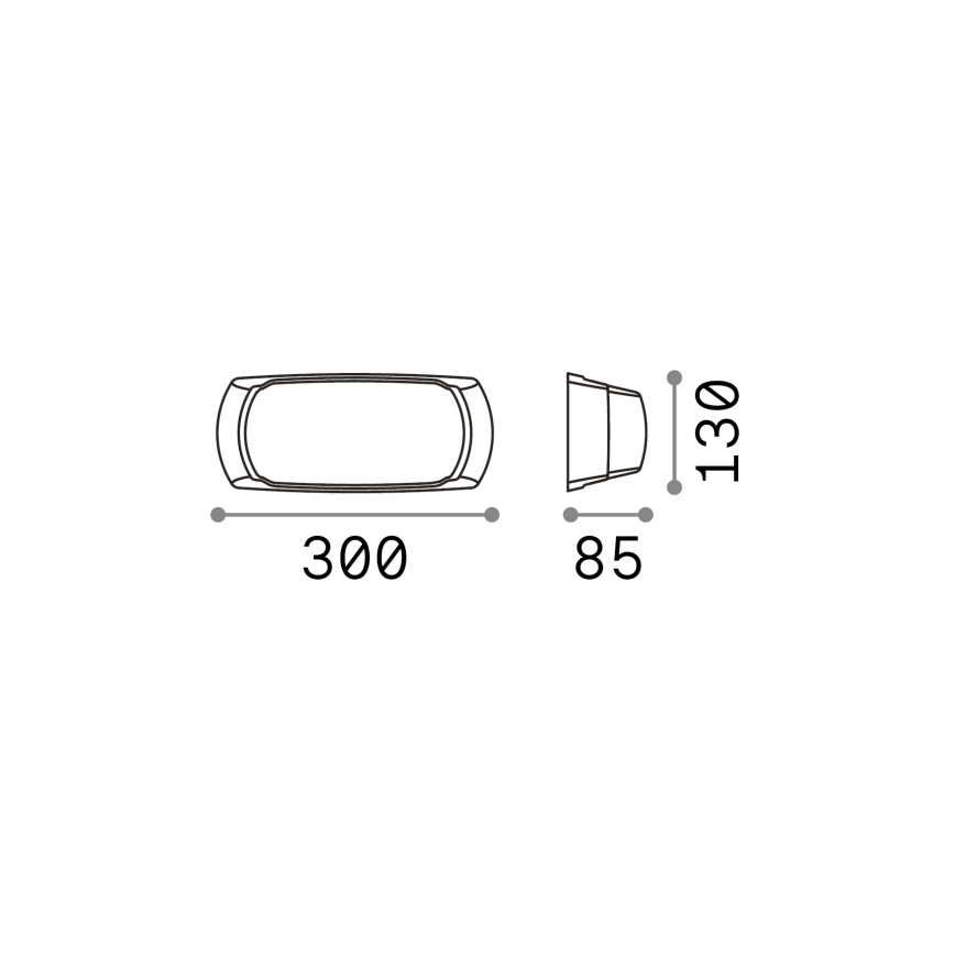 Ideal Lux - Вуличний настінний світильник FELIX 1xE27/23W/230V IP66 білий