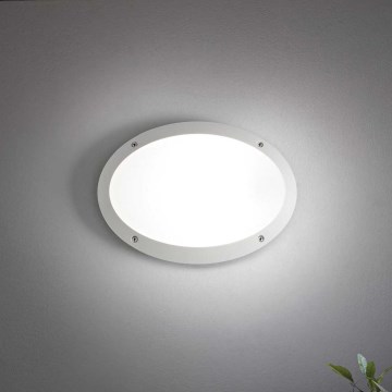 Ideal Lux - Вуличний настінний світильник MADDI 1xE27/23W/230V IP66 білий