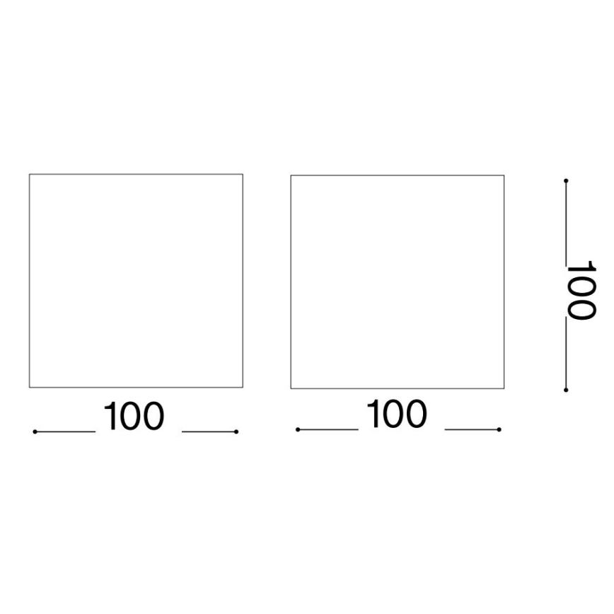 Ideal Lux - Вуличний світлодіодний настінний світильник ATOM LED/12W/230V CRI 90 IP54 коричневий
