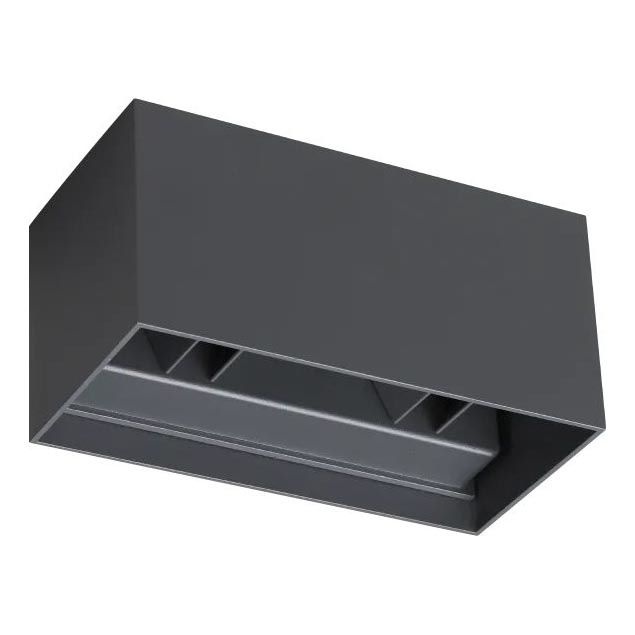 Ideal Lux - Вуличний світлодіодний настінний світильник ATOM LED/25W/230V CRI 90 IP54 антрацит