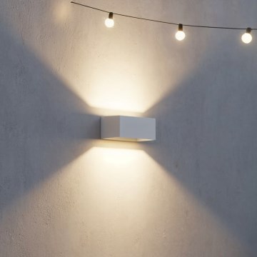 Ideal Lux - Вуличний світлодіодний настінний світильник ATOM LED/25W/230V CRI 90 IP54 білий