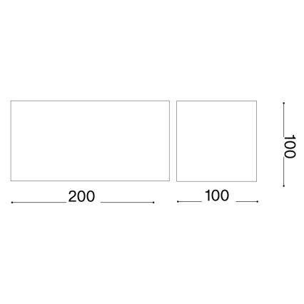 Ideal Lux - Вуличний світлодіодний настінний світильник ATOM LED/25W/230V CRI 90 IP54 коричневий