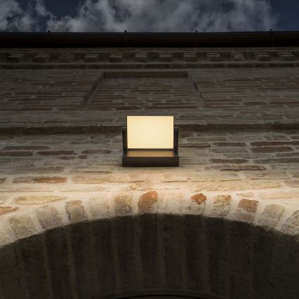Ideal Lux - Вуличний світлодіодний настінний світильник SWIPE LED/21W/230V CRI 90 IP54 коричневий