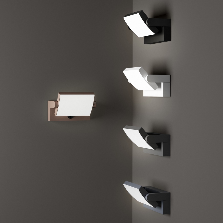 Ideal Lux - Вуличний світлодіодний настінний світильник SWIPE LED/21W/230V CRI 90 IP54 коричневий