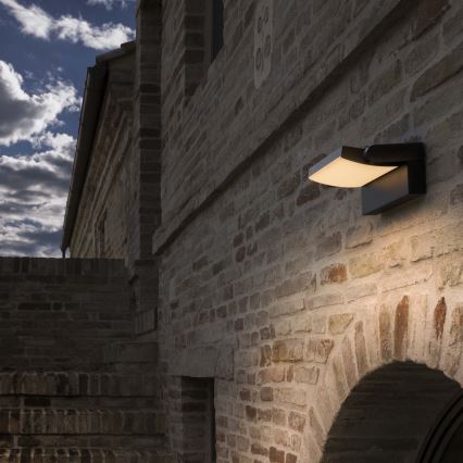 Ideal Lux - Вуличний світлодіодний настінний світильник SWIPE LED/21W/230V CRI 90 IP54 антрацит