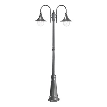 Ideal Lux - Вулична лампа CIMA 2xE27/52W/230V 216 см IP43 антрацит