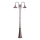 Ideal Lux - Вулична лампа CIMA 2xE27/52W/230V 216 см IP43 коричневий