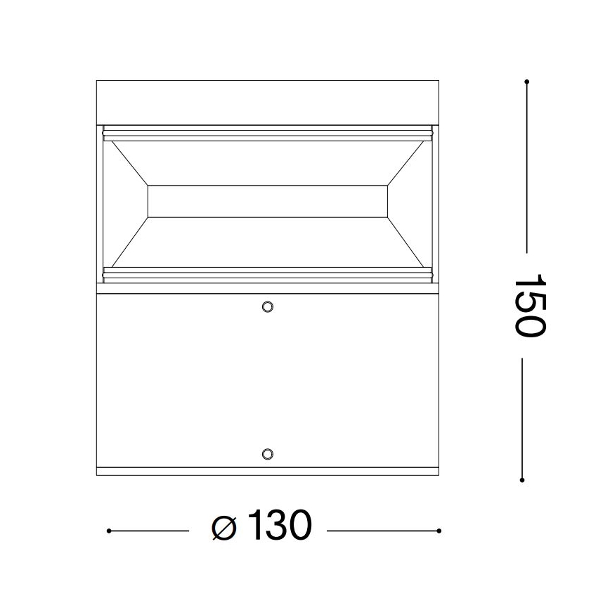 Ideal Lux - Вулична світлодіодна лампа BOEING LED/14W/230V 15 см CRI 90 IP65 антрацит