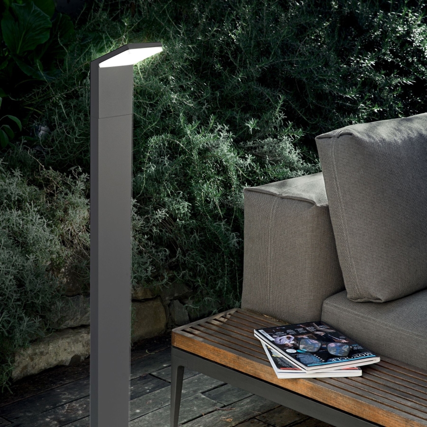 Ideal Lux - Вулична світлодіодна лампа STYLE LED/8,5W/230V 4000K 100 см CRI 90 IP54 антрацит