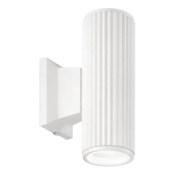 Ideal Lux - Вуличний настінний світильник BASE 2xGU10/28W/230V IP44 білий