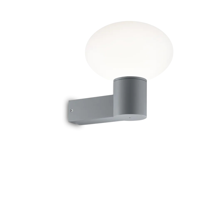 Ideal Lux - Вуличний настінний світильник CLIO 1xE27/42W/230V IP44 сірий