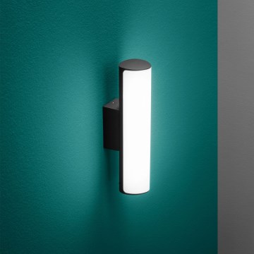 Ideal Lux - Вуличний світлодіодний настінний світильник ETERE LED/9,5W/230V 3000K CRI 90 IP44 чорний