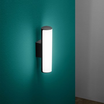 Ideal Lux - Вуличний світлодіодний настінний світильник ETERE LED/9,5W/230V 4000K CRI 90 IP44 чорний