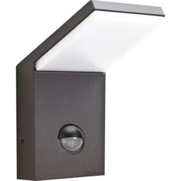 Ideal Lux - Вуличний світлодіодний світильник з датчиком STYLE LED/9W/230V 4000K CRI 90 IP54 антрацит