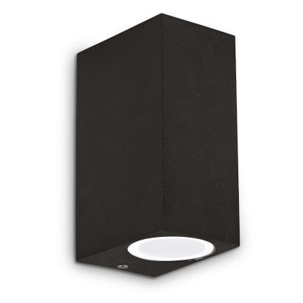 Ideal Lux - Зовнішній настінний світильник 2xE27/28W/230V чорний IP44