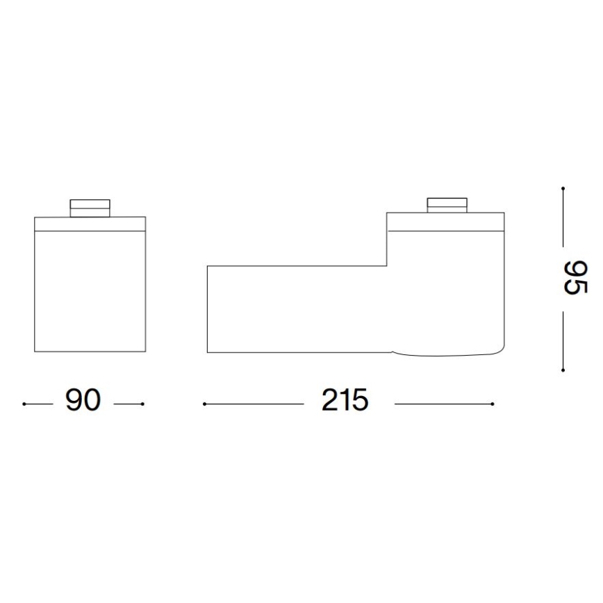 Ideal Lux - Зовнішній настінний світильник CLIO 1xE27/42W/230V IP44 чорний