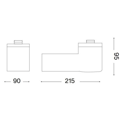Ideal Lux - Зовнішній настінний світильник CLIO 1xE27/42W/230V IP44 коричневий