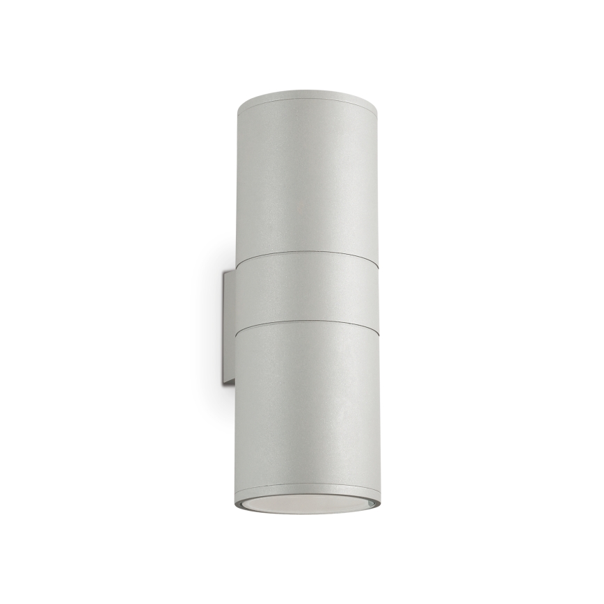 Ideal Lux - Зовнішній настінний світильник GUN 1xE27/60W/230V 31 см IP54 сірий