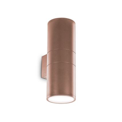 Ideal Lux - Зовнішній настінний світильник GUN 1xE27/60W/230V 31 см IP54 коричневий