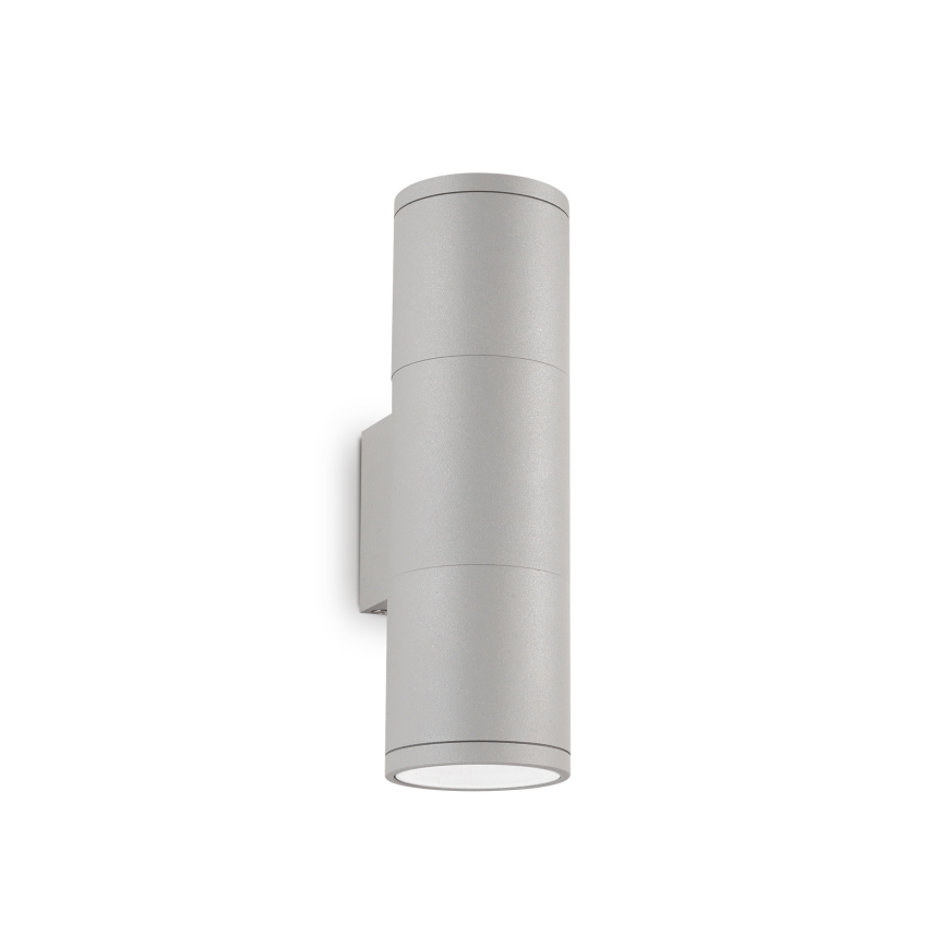 Ideal Lux - Зовнішній настінний світильник GUN 1xGU10/35W/230V 21 см IP44 сірий