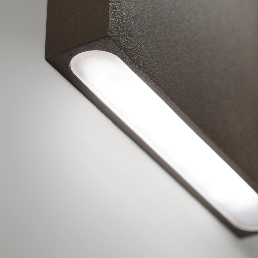 Ideal Lux - зовнішній настінний світильник LED POST-IT LED/3W/12V CRI 90 коричневий