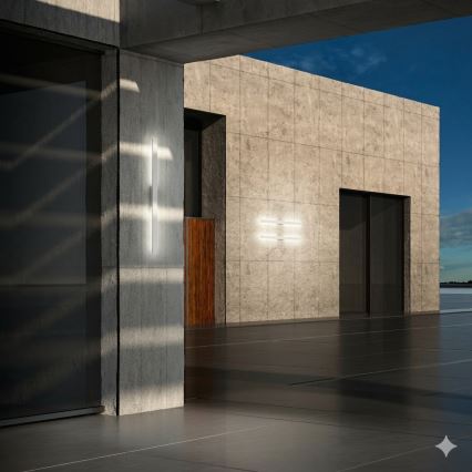 Ideal Lux - LINEA LED зовнішній настінний світильник, 20 Вт, 230 В, CRI 90, 104 см, IP54, білий