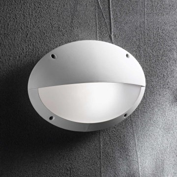 Ideal Lux - Зовнішній настінний світильник POLAR 1xE27/23W/230V IP66 білий