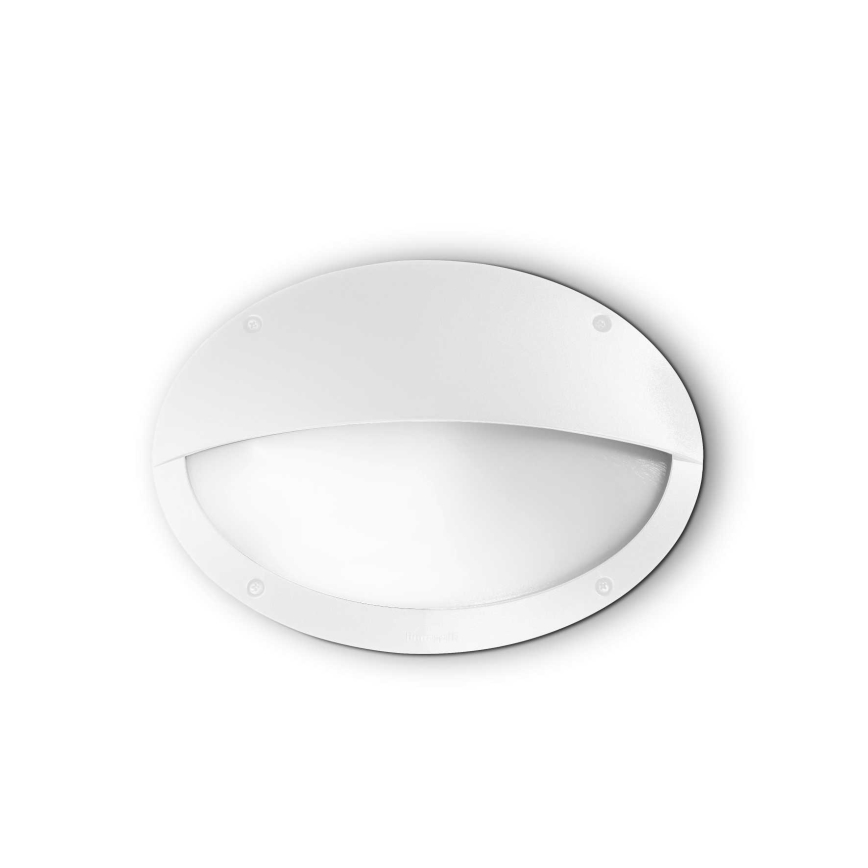 Ideal Lux - Зовнішній настінний світильник POLAR 1xE27/23W/230V IP66 білий