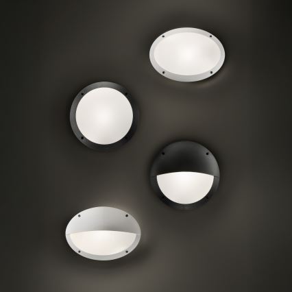Ideal Lux - Зовнішній настінний світильник POLAR 1xE27/23W/230V IP66 білий