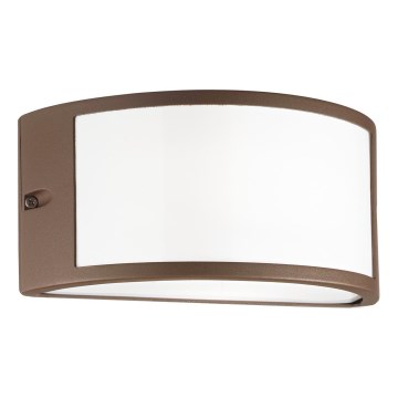 Ideal Lux - Зовнішній настінний світильник REX 1xE27/60W/230V IP44 коричневий