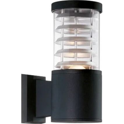 Ideal Lux - Зовнішній настінний світильник TRONCO 1xE27/42W/230V IP44 чорний