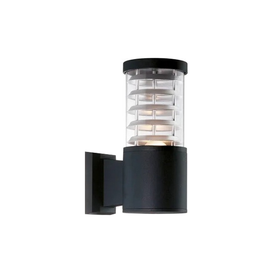 Ideal Lux - Зовнішній настінний світильник TRONCO 1xE27/42W/230V IP44 чорний