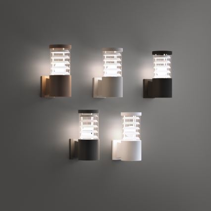 Ideal Lux - Зовнішній настінний світильник TRONCO 1xE27/42W/230V IP44 чорний