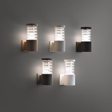 Ideal Lux - Зовнішній настінний світильник TRONCO 1xE27/42W/230V IP44 коричневий