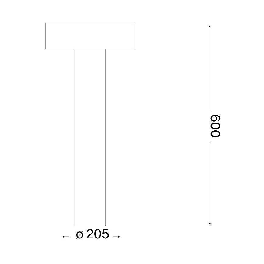 Ideal Lux - зовнішній світильник 4xG9/15Вт/230 В 60 см IP44 коричневий