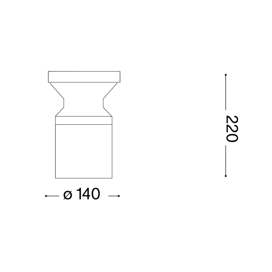 Ideal Lux - Зовнішній світильник TORRE 1xE27/15W/230V 22 см IP65 коричневий