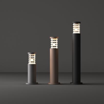 Ideal Lux - Зовнішній світильник TRONCO 1xE27/42W/230V 25 см IP65 чорний