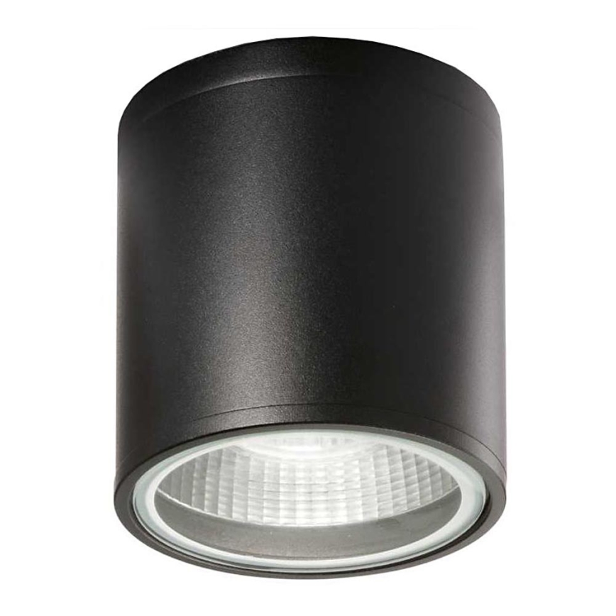 Ideal Lux - Зовнішній точковий світильник GUN 1xGU10/28W/230V діаметр 11 см IP55 чорний