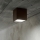 Ideal Lux - зовнішній точковий світильник TECHO 1xGU10/20Вт/230В 15x15 см IP54 коричневий