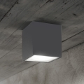 Ideal Lux - Зовнішній точковий світильник TECHO 1xGU10/20Вт/230В 9x9 см IP54 антрацит