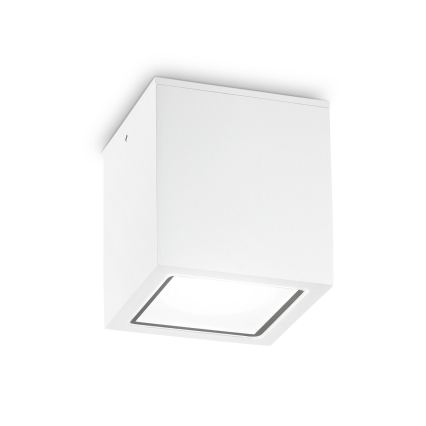Ideal Lux - Зовнішній точковий світильник TECHO 1xGU10/20W/230V 15x15 см IP54 білий