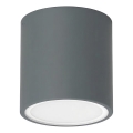 Ideal Lux - Зовнішній точковий світильник TECHO 1xGU10/20W/230V, діаметр 9 см, IP54, антрацитовий