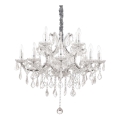 Ideal Lux - Кришталева люстра на ланцюгу NAPOLEON 12xE14/40W/230V діаметр 74 см глянцевий хром